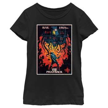 Girl's Stranger Things Retro Piggyback Poster T-Shirt