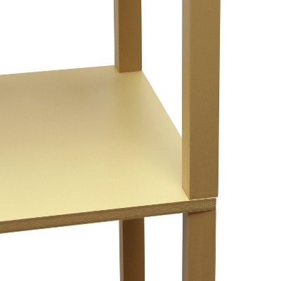 Classix 62.5" Tan and White 3-Tier Shelf Floor Lamp