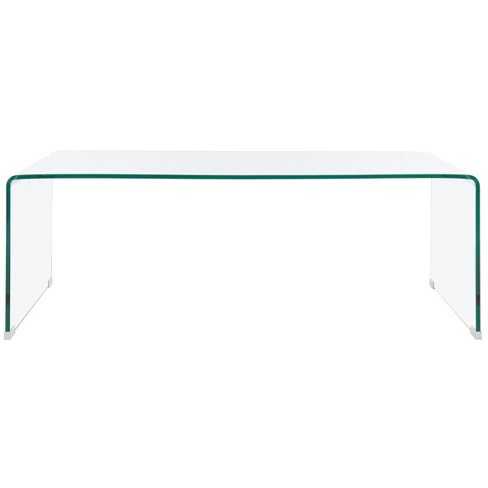 Willowith Glass Coffee Table - Clear - Safavieh - image 1 of 4