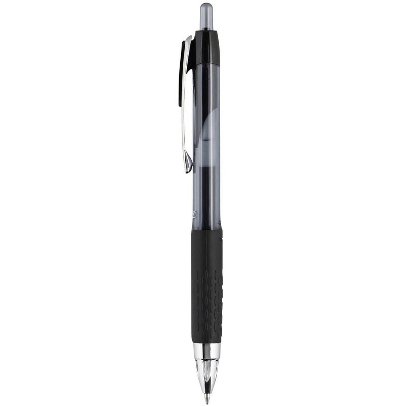 uni 207 Retractable Gel Pen, 0.7 mm Medium Tip, Black, Pack of 36, 3 of 5