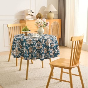 Printed Waterproof Fabric Tablecloths, Easy Care Dining Table Covers by Sweet Home Collection® - 1 of 4