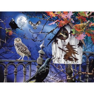 Sunsout Halloween Birdhouse 500 pc Halloween Jigsaw Puzzle 35010 - 1 of 4