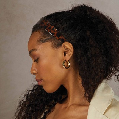 Kitsch Recycled Plastic Wide Headband - Tortoise - image 4