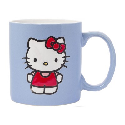 Hello Kitty Blue Ceramic 20oz Mug for Hot and Cold Beverages