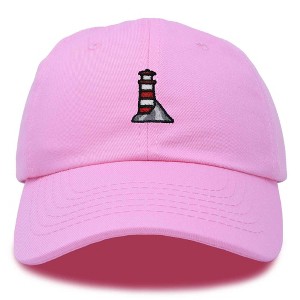 Dalix Lighthouse Embroidered Cap Cotton Baseball Hat Nautical Womens - 1 of 4