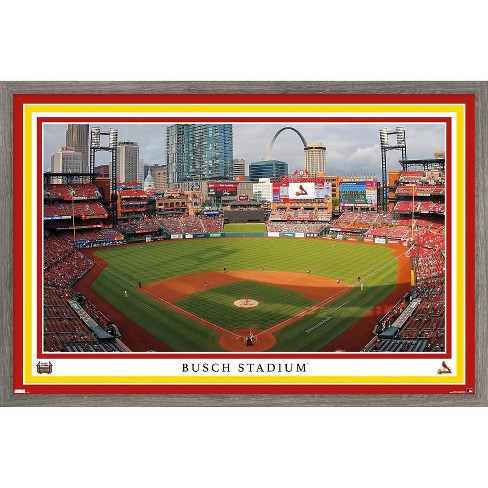 St. Louis Cardinals - Busch Stadium - Vintage Baseball Print