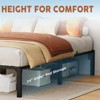 Twin Full Queen King Size Metal Bed Frame, 6/8/10/14 Inch High Platform with Iron Slats, No Box Spring Needed, Heavy Duty Support Up to 800 lbs - 3 of 4