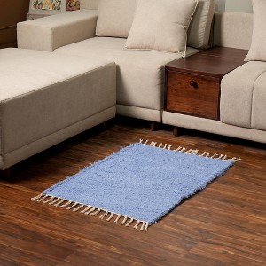 Okak Modern Stylish Tassel Carpet Cotton Area Rug for Living Room,Bedroom,Small Size Indoor Easy-to-maintain Carpet - 1 of 4