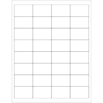 Tape Logic Rectangular Laser Labels 2" x 1 1/4" White 3200/Case LL110