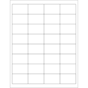 Tape Logic Rectangular Laser Labels 2" x 1 1/4" White 3200/Case LL110 - 1 of 1