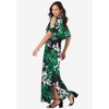 Jessica London Women's Plus Size Stretch Knit Cold Shoulder Maxi Dress - 4 of 4