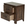Gulches Oak Finish Nightstand with Dual Drawers and Contemporary Charm - 4 of 4
