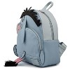 Loungefly Disney Eeyore Blue Mini Faux Leather Backpack with front Pocket - 2 of 4
