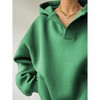 Coolmee Womens Hoodies Oversized V Neck Sweatshirts Long Sleeve Pullover Casual Fall Teen Girls Preppy Clothes - 4 of 4