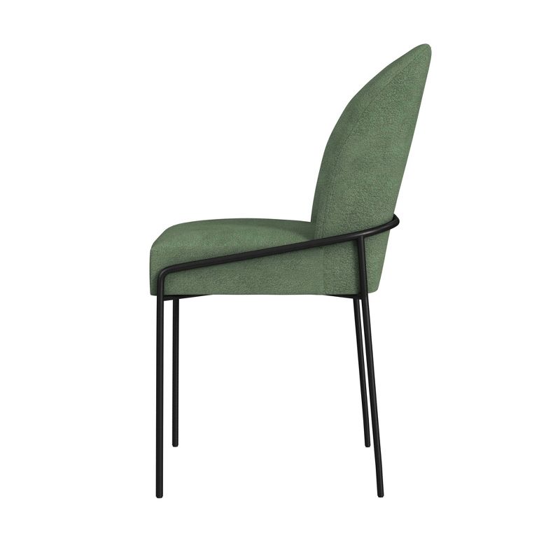 Modern Metal Dining Chair Velvet - HomePop, 4 of 13