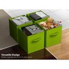 Sorbus 8 Pack 13 Inch Foldable Storage Cubes with Handles- for Organizing Home, Shelves, Nursery, Playroom, Closet and More - 4 of 4