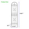 Maggift Patio Decorative Screens, Elegant Vine Pattern Yard Fencing, Pet-Safe Decorative Fence for Yard, Patio, Black, 19.7"*19.7"*86.7" - 4 of 4