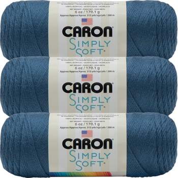 Caron Simply Soft Party Red Sparkle Yarn - 3 Pack of 85g/3oz - Acrylic - 4  Medium (Worsted) - 164 Yards - Knitting/Crochet 