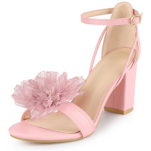 DITA Strap Sandals - Topshop USA  Heel sandals outfit, Pink block heel  sandals, Strappy block heel sandals