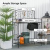 Aghana Digitals Portable Steel Folding Garden Workstation with Built-in Soil Bag, 5 Tool Hooks, - 4 of 4