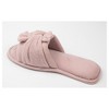 Roxoni Women’s Slippers Lovely Velvet Pom-pom Open Toe House Slides - 2 of 4