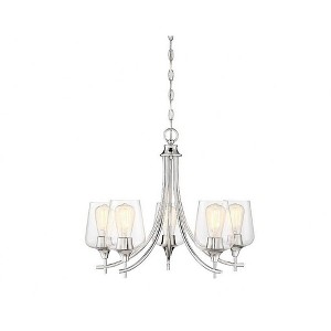 Savoy House Octave 5 - Light Chandelier in  Polished Chrome - 1 of 4