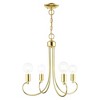 Livex Lighting Bari 4 - Light Chandelier in  Polished Brass - 4 of 4