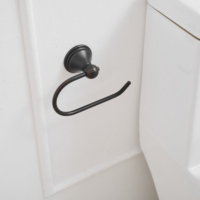 Black Zinc Alloy Wall Mounted Toilet Paper Holder