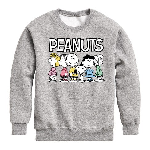 Boys' - Peanuts -  Graphic Long Sleeve Fleece Sweatshirt - image 1 of 4