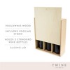 Twine Paulownia Bottle Wood Decorative Wine Box - 2 of 4