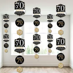 Big Dot Of Happiness Adult 40th Birthday - Gold - Birthday Party Diy  Dangler Backdrop - Hanging Vertical Decorations - 30 Pieces : Target