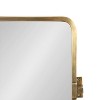 Kate & Laurel All Things Decor 20"X32" Elijah Pivot Wall Mirror Gold - 3 of 4