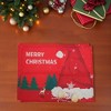 Unique Bargains Christmas Place Mats Linen Red Green White 13"x17.7" 2 Pcs - 2 of 4