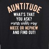 Women's - Instant Message - Auntitude Lightweight French Terry Wide Neck Long Sleeve Graphic Shirt - 2 of 4
