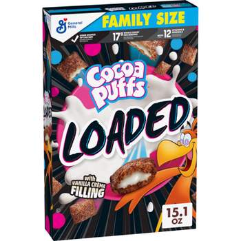Cocoa Puffs Loaded Family Size Cereal - 15.1oz