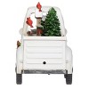 Roman 5" Lighted Swirl White Truck with Snowman - 2 of 4
