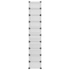 vidaXL Shoe Rack Transparent PP (Polypropylene), Steel - 17.3" x 12.6" x 68.5" - 4 of 4