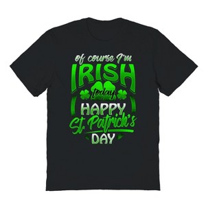 Rerun Island Men's Im Irish Today Short Sleeve Graphic Cotton T-Shirt - 1 of 1