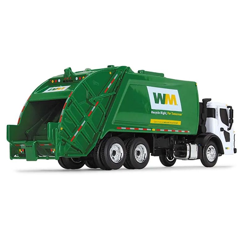 Mack LR Refuse Rear Load Garbage Truck "Waste Management" White and Green 1/87 (HO) Diecast Model by First Gear, 3 of 4