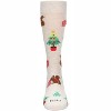 Memoi Men's Squirrels Holiday Crew Socks Oatmeal Heather 10-13 - 2 of 4
