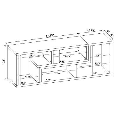 Pearl Silver Geometric Modular Bookcase TV Stand
