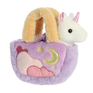 Aurora Small Pastel Clouds Unicorn Fancy Pals Fashionable Stuffed Animal White 7" - 1 of 4