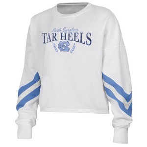 NCAA North Carolina Tar Heels Women's Crew Fleece Sweatshirt - 1 of 3