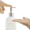 Unique Bargains Reusable Cylinder Marble Soap Dispenser 1 Pc - 3 of 4