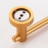 Gold Sturdy Aluminum Toilet Paper Roll Dispenser for Wall Mounting in Bathroom, Kitchen, or Washroom - 2 of 4
