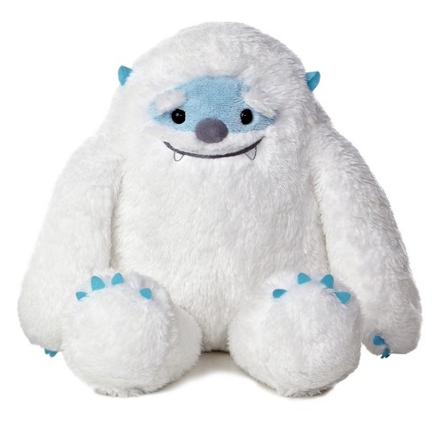 22-Inch Plush White & Blue Sitting Tabletop Yeti Christmas Figure