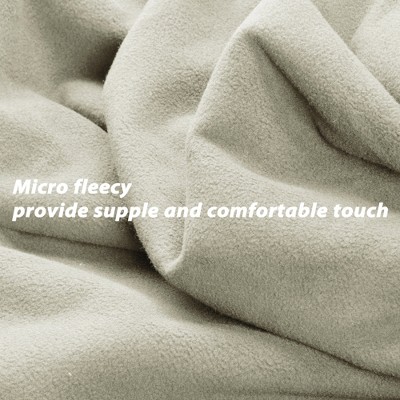 Taupe Waterproof Sherpa Fleece Pet Blanket, 60x50 Inches