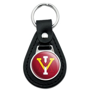 Virginia Military Institute Primary Logo Black Leather Keychain - 1 of 4