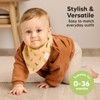 8pk Organic Baby Bandana Bibs, Baby Drool Bibs for Baby Boy, Girl, Baby Bibs for Infant, Newborn - 4 of 4
