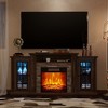 Fredees 59'' Electric Fireplace TV Stand with Remote & LED Lights - 4 of 4